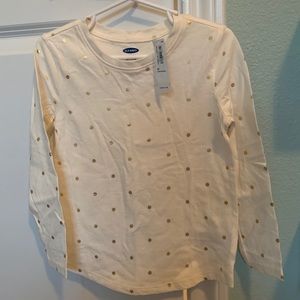 Old Navy Long Sleeve Polka Dot Tee
